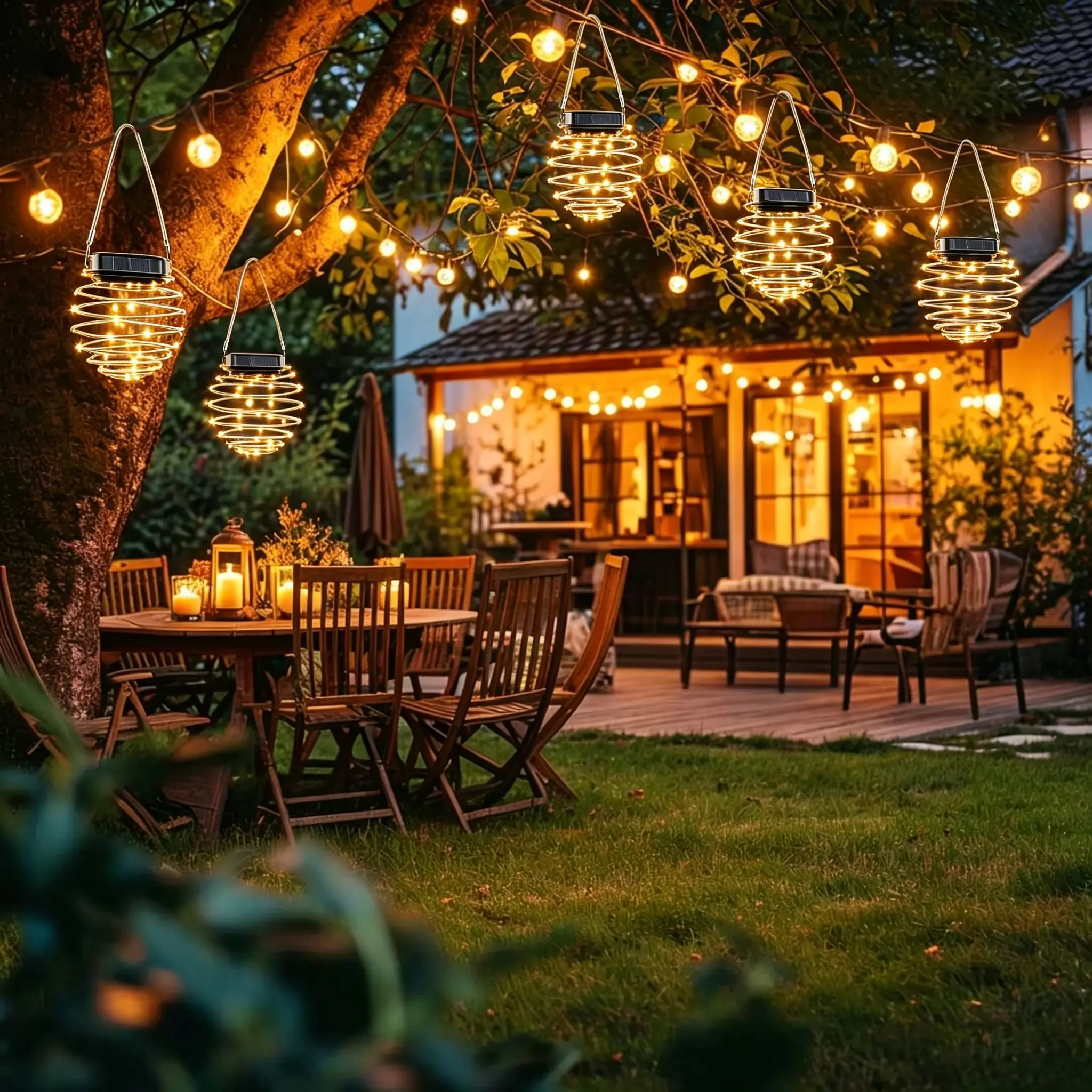 【4/8Pack】Solar Tent Lights Led Camping Lantern,Outdoor Hanging Light Bulbs with Clip Hook for Camping,Decorations,Emergency,Flashlight,Outdoor Solar Hanging Lantern Lights,Waterproof Solar Light for Garden,Yard Porch Lawn Backyard Landscape Pathway Patio