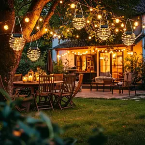 【4/8Pack】Solar Tent Lights Led Camping Lantern,Outdoor Hanging Light Bulbs with Clip Hook for Camping,Decorations,Emergency,Flashlight,Outdoor Solar Hanging Lantern Lights,Waterproof Solar Light for Garden,Yard Porch Lawn Backyard Landscape Pathway Patio