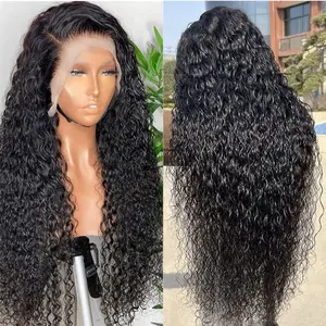 Glueless Long Loose Curly Lace Front Wig Pre-Plucked 13x4 Free Part Heat Resistant Synthetic Hair 24" with Adjustable Straps Combs Perfect for Daily Wear Parties Weddings Special Occasions