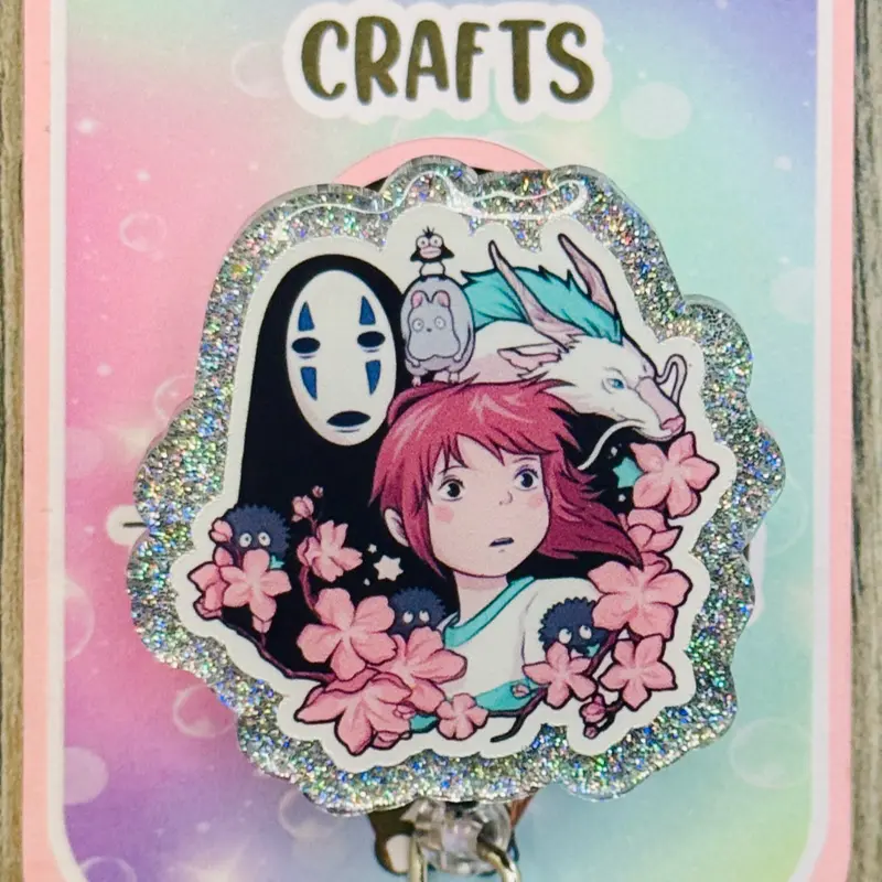 Spirit Anime Badge Reel/ID Clip-Retractable Clips-(Alligator, Belt, MRI Safe, Carabiner) & Non-Retractable Clips