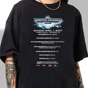 Vintage 2007 Wwe Wrestlemania 23 Rare John Cena Shawn Michaels Batista Undertaker Mr. Mcmahon Wrestling T Shirt