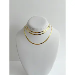 Gold Plated Herringbone Chain