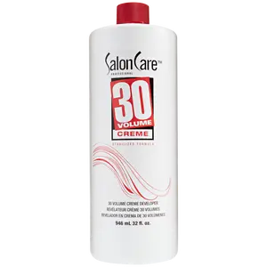 Salon Care 30 Volume Cream Developer Gel - Hair Color Lightening Haircare Product with Extra Lift Formula, Easy-to-Handle Cream Consistency