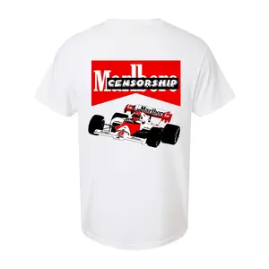 [Made in the USA] Racing Cigarette Pattern T-Shirt – 100% Cotton Unisex Racing Streetwear T-Shirt
