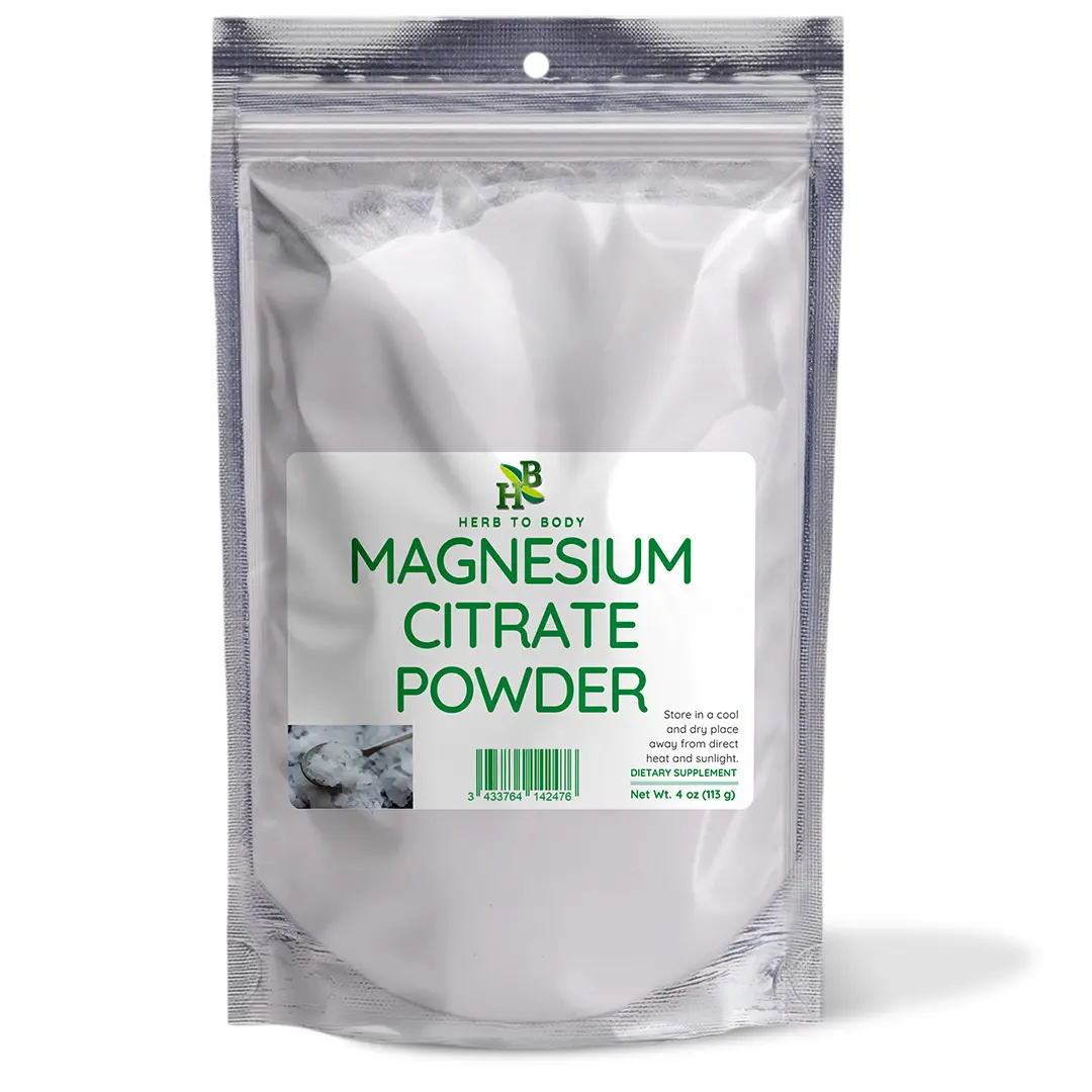 Magnesium Citrate Powder – 4 oz (113 g) | Herb To Body