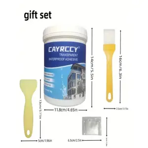 Transparent Invisible Waterproof Sealant (17.6oz) – Transparent Adhesive Waterproofers for Home Improvement, Easy-to-Use Gel Bond Seal, Shipped from USA, Ideal for Floors & Sinks