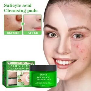 Salicylic Acid Cleansing Pads - Gentle Cleansing for Acne Skin, Moisturizing Oil Control, Blackhead Removal, Smooth Facial Skincare Bright