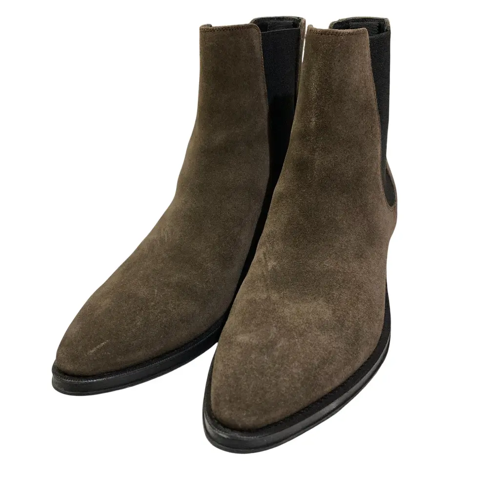 Pre-owned Celine Suede Small Leather Goods Chelsea Boot Side Gore Boot