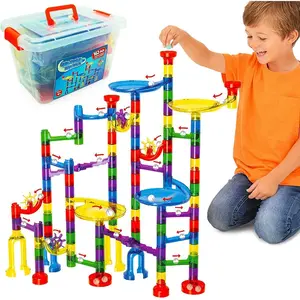 Marble Runs for Kids - 162 Pieces Plus Storage Tub - Construction Toys for 4-8 Year Old Boys or Girls - Educational STEM Toys for 4+ Year Olds