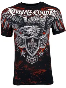 Xtreme Couture By Affliction Men's T-shirt Normandy Crewneck Cotton