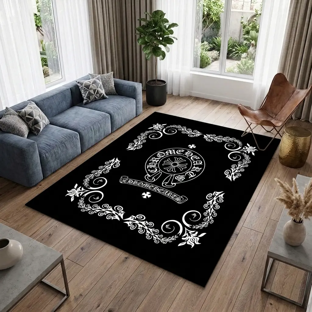 Chrome Doormat, Metallic Door Mat, Modern Entryway Decor, Stylish Home Decor