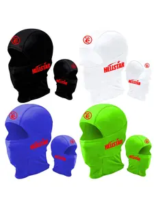 4pcs/2pcs/1pc Unisex Hip Hop Printing Balaclava Mask Neck Gaiter Headwear Breathable Ski Mask for Men Women Outdoor Sports Hiking Fishing Commuting Suitable for Daily Wear