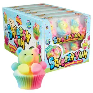 JA-RU SQUEESH YUM CUPCAKE BEAR 3PK