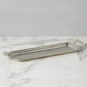 Vintage Metal Hotel Tray, Rectangle