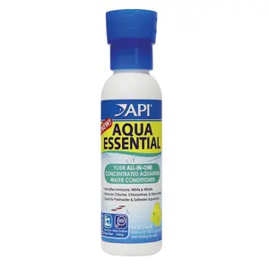 API Aqua Essential Water Conditioner - 4 oz All-in-One Concentrated Aquarium Conditioner for Freshwater & Saltwater Fish - Removes Chlorine Chloramines Ammonia Nitrites Nitrates
