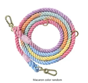 Dog Leash Braided  Rope 7ft -Macaron