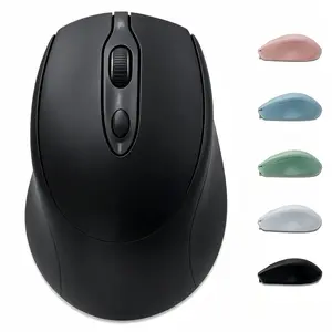 Rechargeable wireless mouse, great feel, silent | Dual mode connection: 2.4GHz+Bluetooth (equipped with USB receiver), three levels of DPI adjustment 800/1200/1600, ergonomic design, widely compatible with PC, Mac, laptop, MacBook and various other device