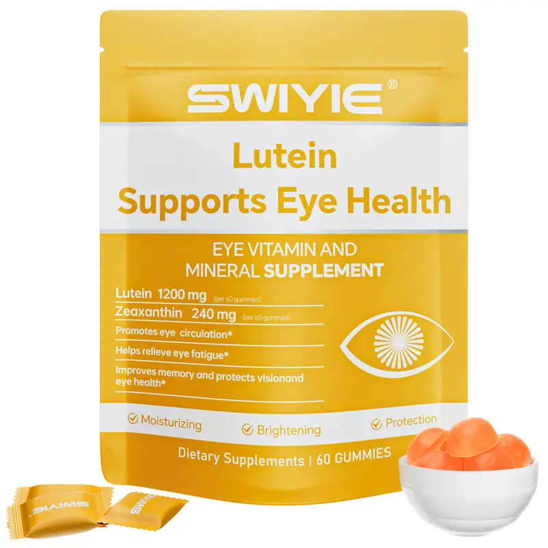 Swiyie Lutein & Zeaxanthin Gummies – Blue Light Defense, Vision Support, Berry Flavor,Eye Health Supplement with Astaxanthin, Vitamin A C E – – 60 Gummies Healthcare Dietary Fitness Edible