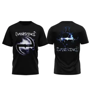 Evanescence US & UK World Tour 2026 Music T-Shirt For Fans - Double Sided