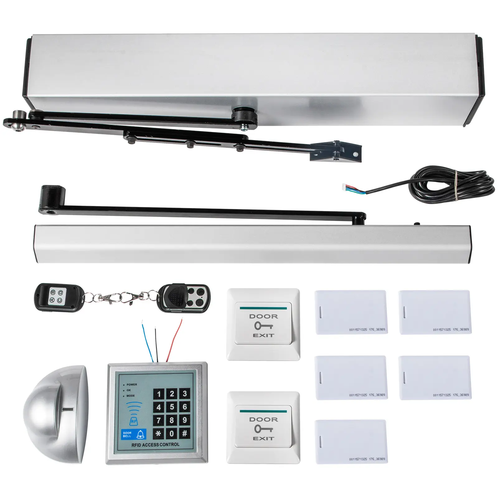 【DealsForYouDays】VEVOR Automatic Door Opener 110-240V Handicap Door Opener 22 Lbs50 W Swing Door OpenerAutomatic Swing Door Opener120 Degrees Adjustable Aluminum Alloy and Stainless Steel Electric Door Opener