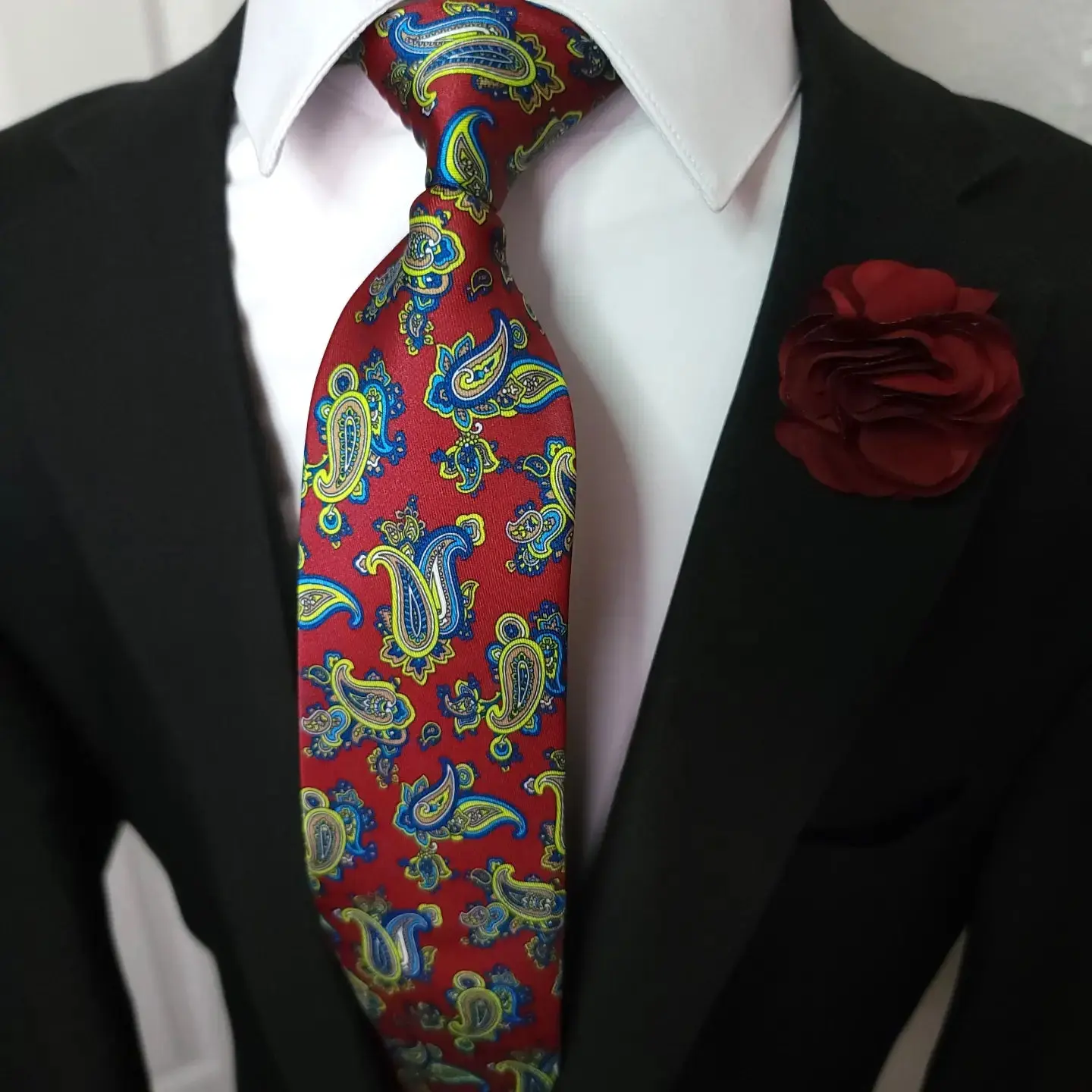 Burgundy Paisley Tie Burgundy Paisley Tie
