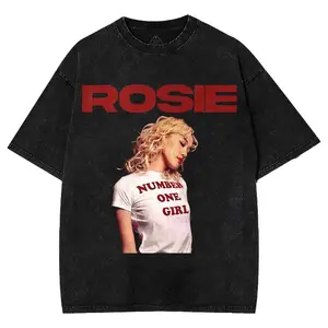 Rosie "Number One Girl" Washed T-Shirt, K-Pop fan shirt, KPop Merch shirt, Music Fan Gift Shirt
