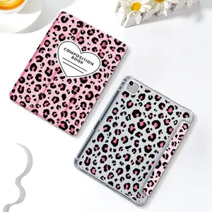 Fashion Leopard-print Pattern Tablet Case, 1 Count Drop Proof Tablet Protective Cover with Pen Slot, Tablet Accessories Compatible with Samsung IPad, Tablet Casing