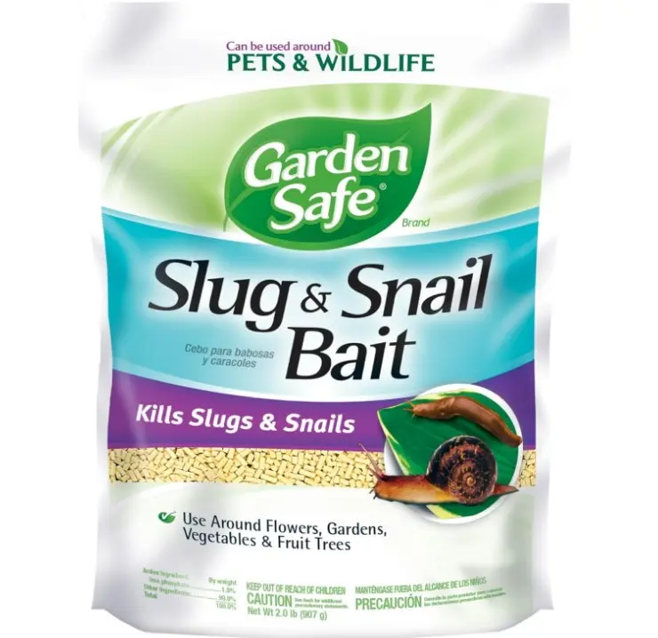 Garden Safe Brand Slug & Snail Bait Granules, 2 Pounds, Slugs & Snails Begin to Die Within 3 to 6 Days, Can Be Used Around Pets & Wildlife, For Lawns, Gardens & Greenhouses, 1 Pack