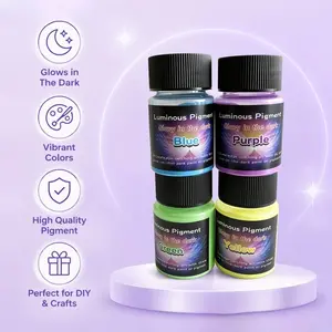Mica Powder Set, 2 Pieces, 20g Each, Ideal for Epoxy Resin, DIY Crafts, Paints, Glue, Halloween Decor, Night Running, Bar Art