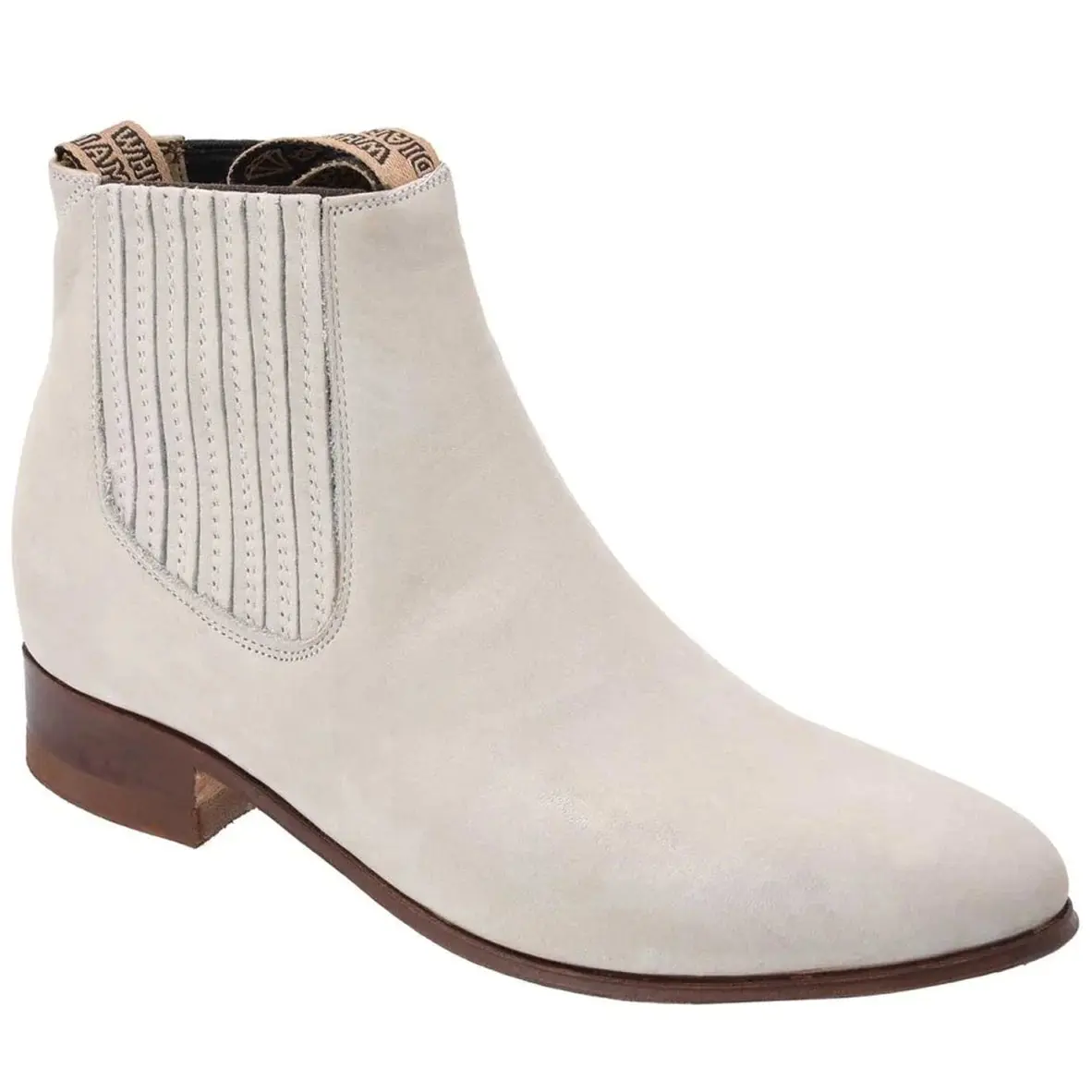 Botines Charros Hueso para Hombre – Bota Ranchera de Piel