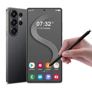 S25 Ultra Unlocked 4G Android 14 Smartphone.8GB+128GB,6.99" HD Display,8MP+20MPCam,4400mAh, Dual Card, Built-in Pen, FaceUnlock, , Case & ProtectorDual , Case & Protector budget-friendlysmartphones unlockedphone cost-effective phone flash s