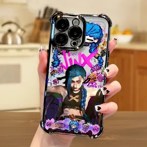 Cool girl J-Jinx Phone Case Suitable For iPhone 17 Air 16,15,14,13,12,11,Pro,MAX Anti Fall Transparent Soft Back Cover
