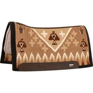 Cashel 1" 34"X38" Felt Bottom Blanket Top Saddle Pad- Brown/Cream
