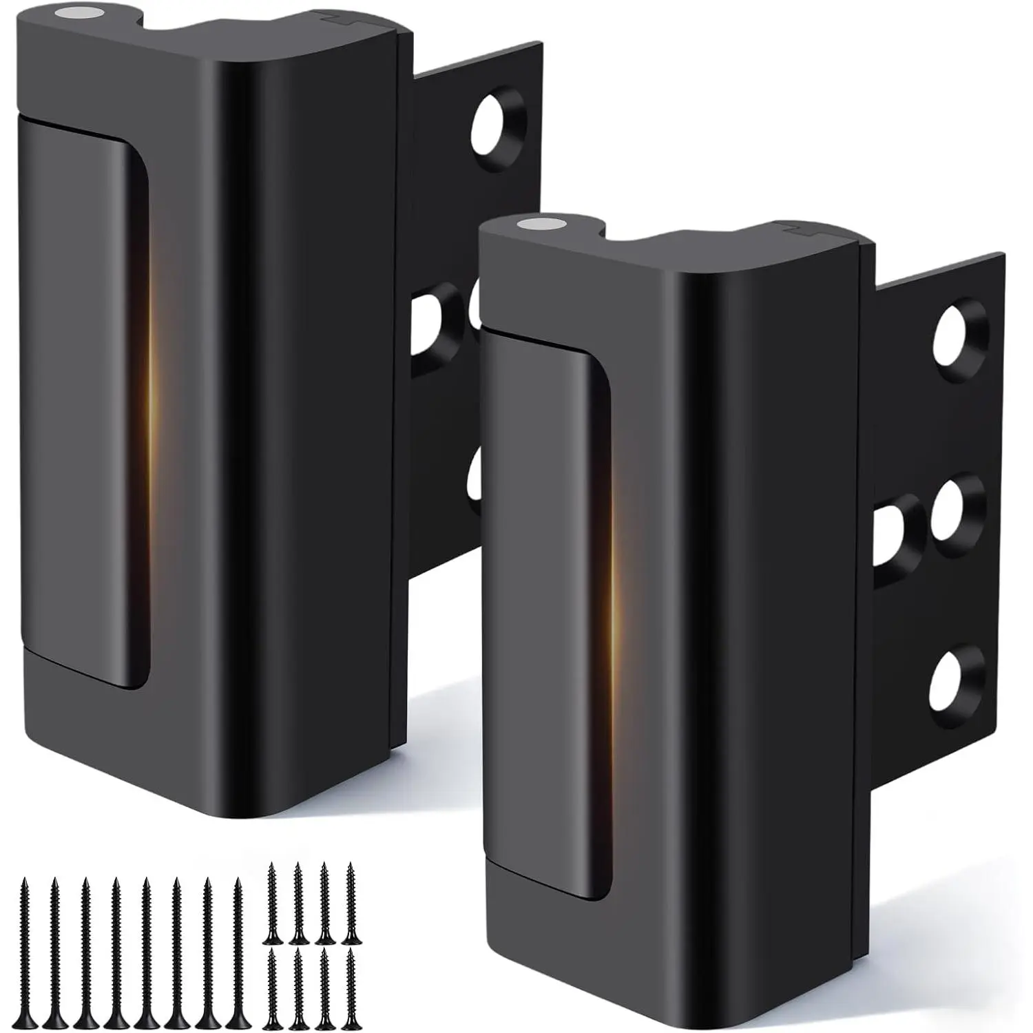 2 Pack   Door Reinforcement Lock, Door Locks for  Safety Withstand 800 lbs,  Proof Door Lock, Upgrade Door Locks for Front Door to  Unauthorized Entry