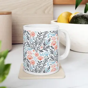F*ck Trump Mug: Floral Feminist Anti-Trump Coffee Cup