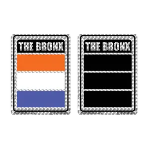 Bronx Flag Prism Sticker 2-Pack