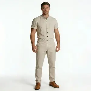Sandalwood Linen Jumpsuit
