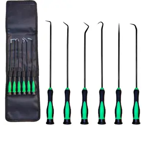 Hook and Pick Set - 6-Piece Precision Pick Tools with Anti-Slip Handles, Suitable for Car, O-Rings, Seals, and Gaskets Removal, Mechanical and DIY Use Tool Set, Precision Pick Hook Puller Removal Tool