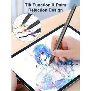 iPad A16 Touch Pen with LED Power Indicator, Replaceable Nib Design, Compatible with Multiple Models, Includes Type-C Charging Cable