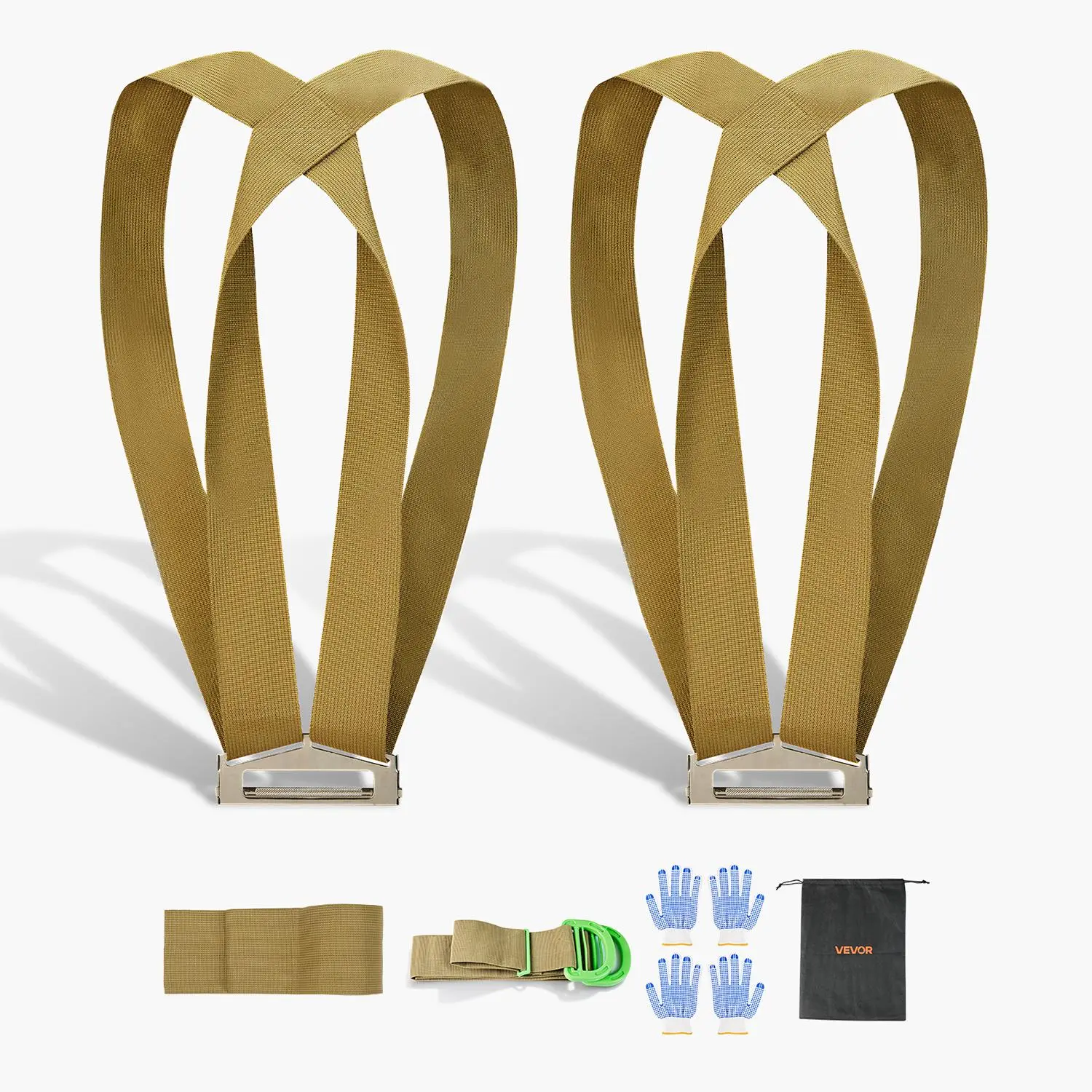 【Auction】VEVOR Moving Straps,2-Person Lifting and Moving System with 2 Harness Straps1 Load-bearing Strap & 1 Handheld StrapAdjustable Lifting Shoulder Straps Move Furniture Appliances Mattresses, Adjustable Straps, Easy Lifting