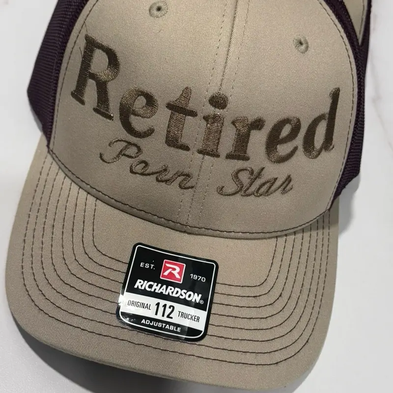 Fun embroidered hat, Richardson Trucker Hat with Embroidery Adjustable Original 112 Richardson Cap Baseball Cap Unisex Trendy Embroidery for Bold Looks