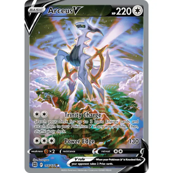 Pokemon TCG Arceus V (Alternate Full Art) Brilliant Stars Near Mint Trading Card Single - TikTok Shop Pokemon TCG Arceus V (Alternate Full Art) Brilliant Stars Near Mint Trading Card Single - TikTok Shop