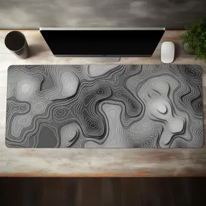 Creative Abstract 3D Pattern Design Mouse Pad, Anti-slip Extended Gaming Mouse & Keyboard Pad, Universal Decorative Desk Mat for Home Office, Gaming Desk Accessory, Desk Accessories