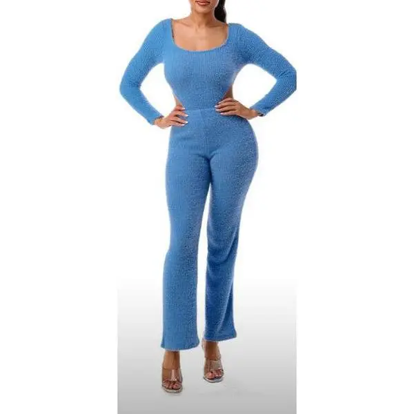 Just Kitty -Long Sleeved Bodysuit/Wide Legged Pants Set