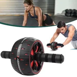 Large Abdominal Roller Core Exercise Wheel, Home Gym Muscle Training, Ergonomic Handle, Anti-Slip Strengthened Muscles, High Load Single Wheel, Stomach Workout Equipment