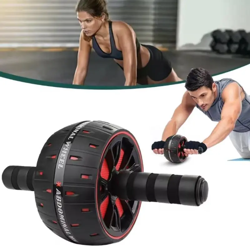 Large Abdominal Roller Core Exercise Wheel, Home Gym Muscle Training, Ergonomic Handle, Anti-Slip Strengthened Muscles, High Load Single Wheel, Stomach Workout Equipment