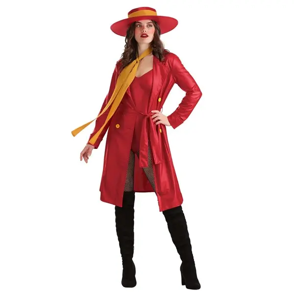 Women's Carmen Sandiego Bodysuit Costume