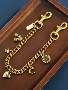 2025 New Fashion Versatile Sakura Flower Bag Chain, Elegant Chain Strap, Women's Stylish Bag Pendant, All Seasons Accessory, Plain Pattern, Trendy Style