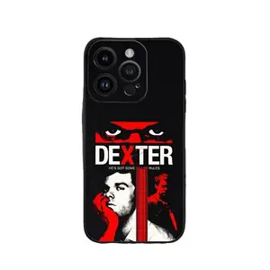 Bloodthirsty forensic pattern liquid metal phone case, compatible with iPhone 17, 16, 15, 14, 13, and 12. Delicate, skin-friendly, full-coverage, drop-proof phone case.