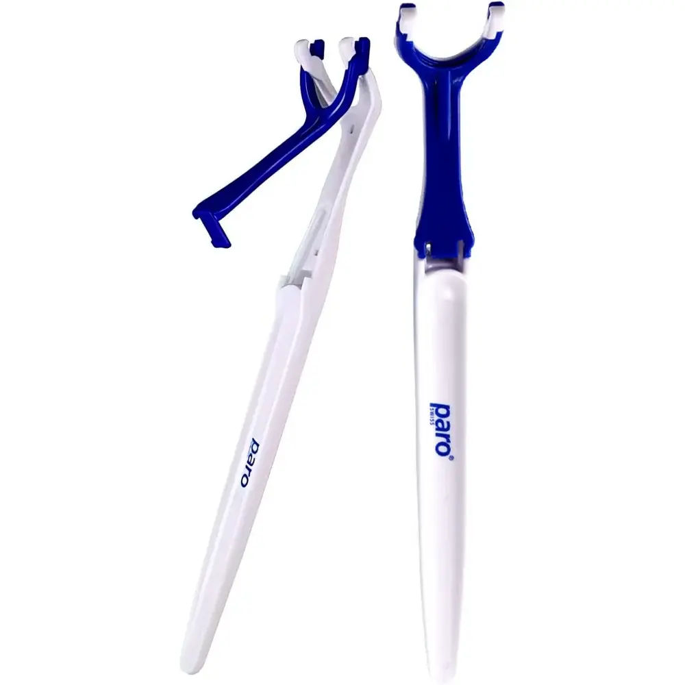 Paro Floss Holder #1765 Reusable Dental Floss Handle – Easy Grip Y-Shaped Flossing Tool for Between Teeth Cleaning, Hard-to-Reach Interdental Spaces, Plaque & Food Debris Removal, Daily Oral Hygiene